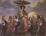 Charles le Brun Chancellor Seguier at the Entry of Louis XIV into Paris in 1660 oil painting artist